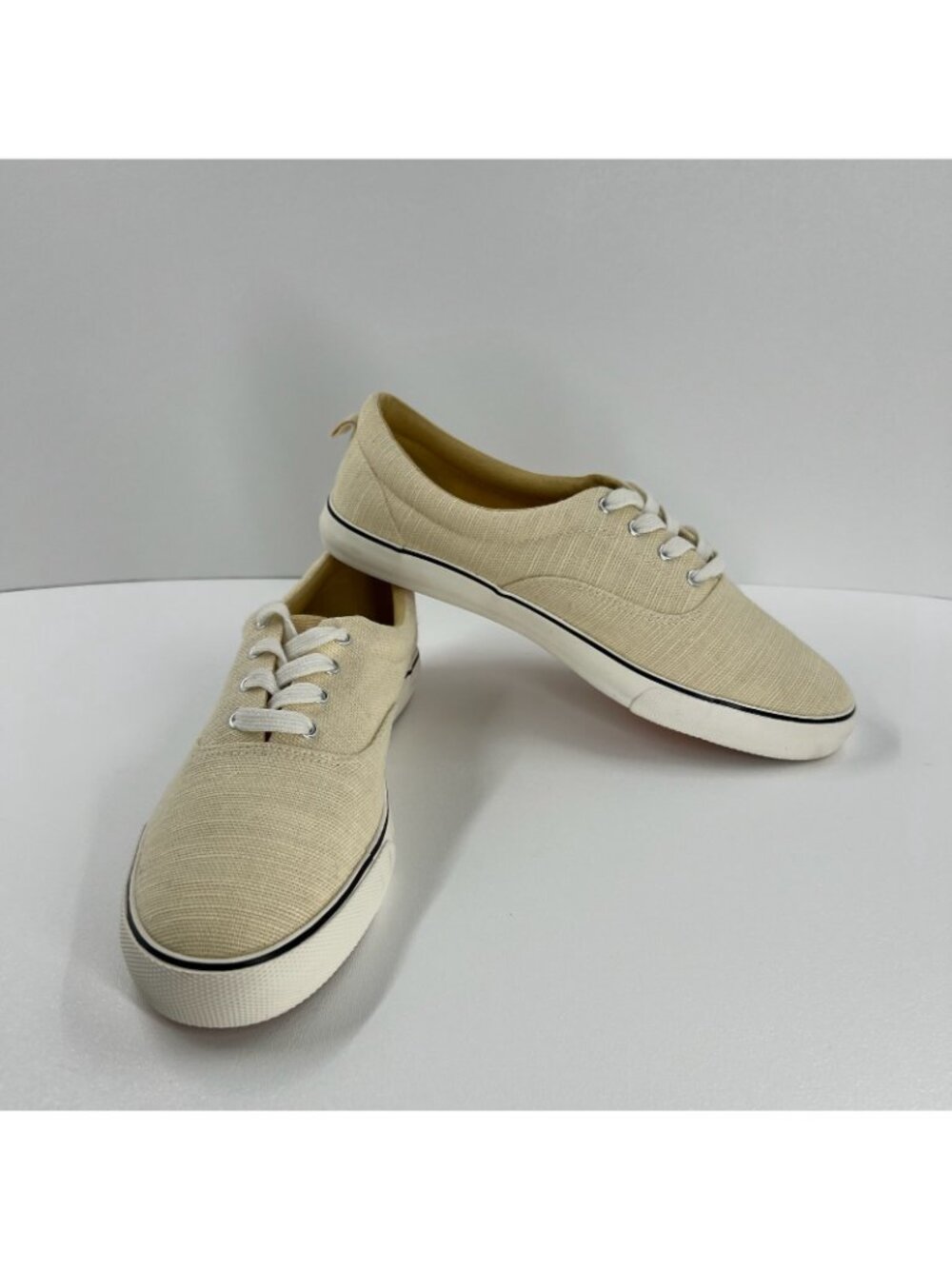 Universal Thread Molly Lace Up Sneaker Womens US 10 Canvas Low Top Tennis Yellow - Picture 6 of 11